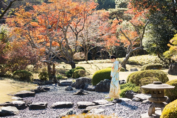 赤坂御用地の庭園と佳子様
